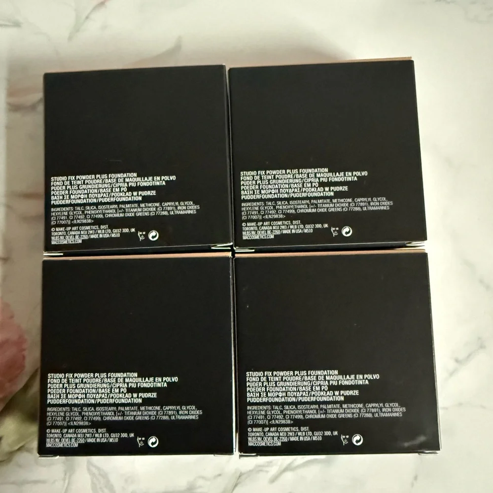 4x NW25 ~ MAC Studio Fix Powder Plus Foundation 15g /0.52oz New ORIGINAL FORMULA